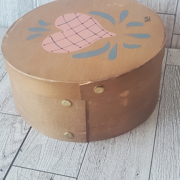Bundle Only:VTG Handmade Signed Shaker Wooden Box Folk Art Hand Painted - Picture 5 of 11